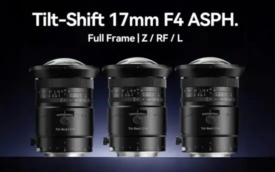 3/8発売 TTArtisan 17mm f/4 Tilt-Shiftの予約開始日・発売日・価格